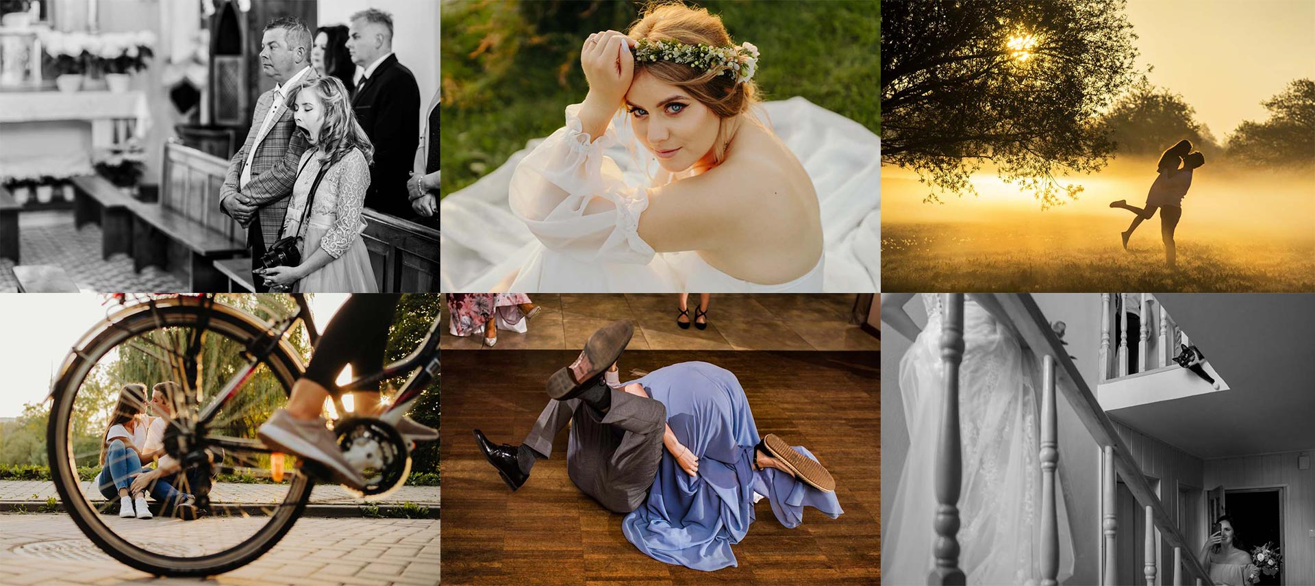Fotograf ślubny na śląsku kolaż ze zdjęć